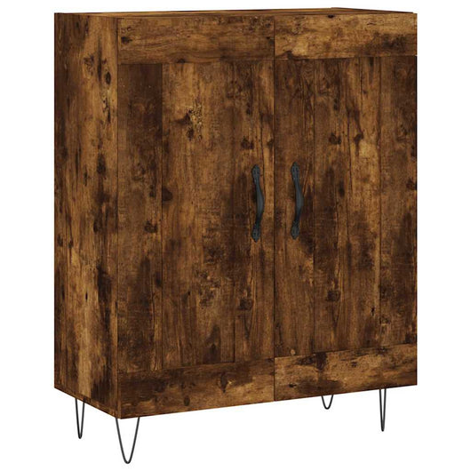 vidaXL Credenza Rovere Fumo 69,5x34x90 cm in Legno Multistrato