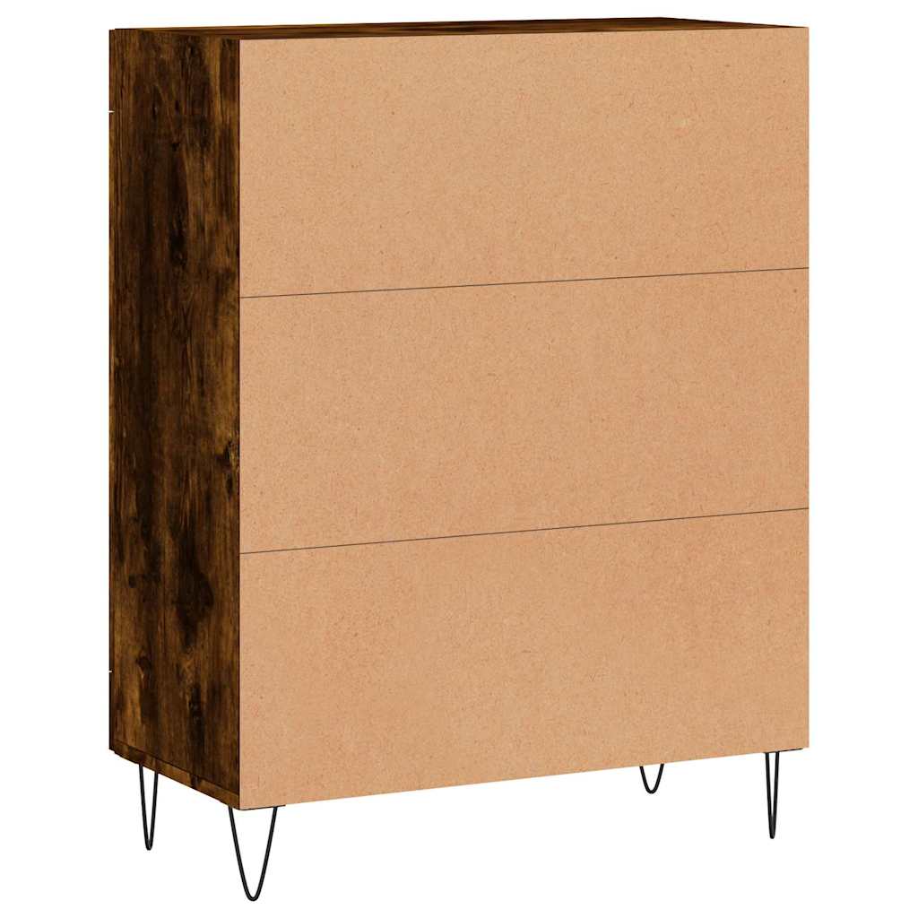 Credenza Rovere Fumo 69,5x34x90 cm in Legno Multistrato 830193