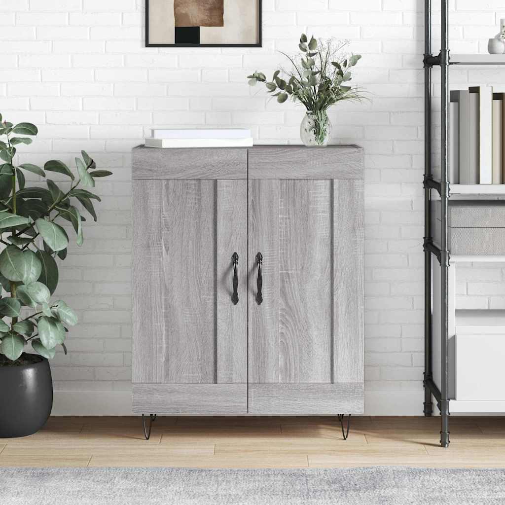vidaXL Credenza Grigio Sonoma 69,5x34x90 cm in Legno Multistrato
