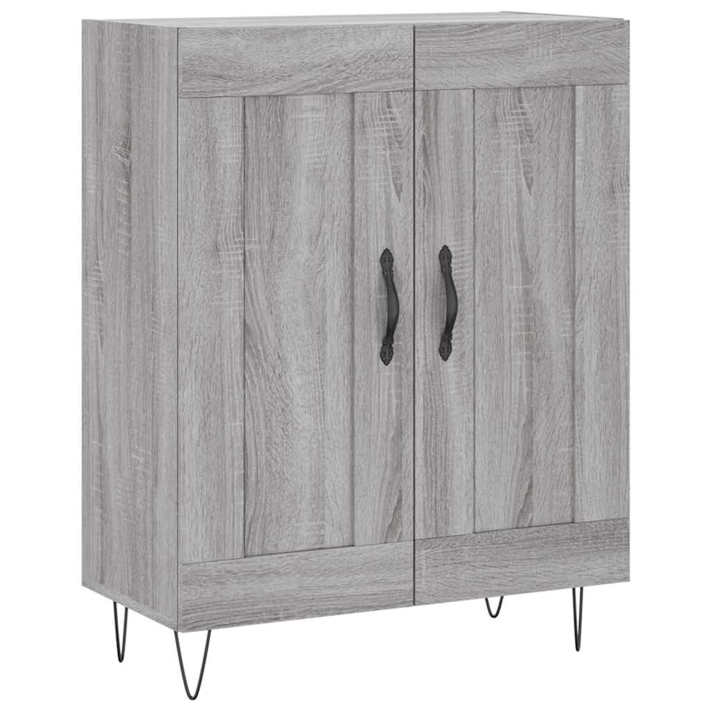 vidaXL Credenza Grigio Sonoma 69,5x34x90 cm in Legno Multistrato