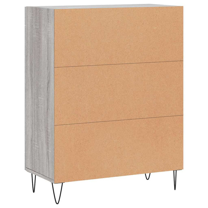 vidaXL Credenza Grigio Sonoma 69,5x34x90 cm in Legno Multistrato