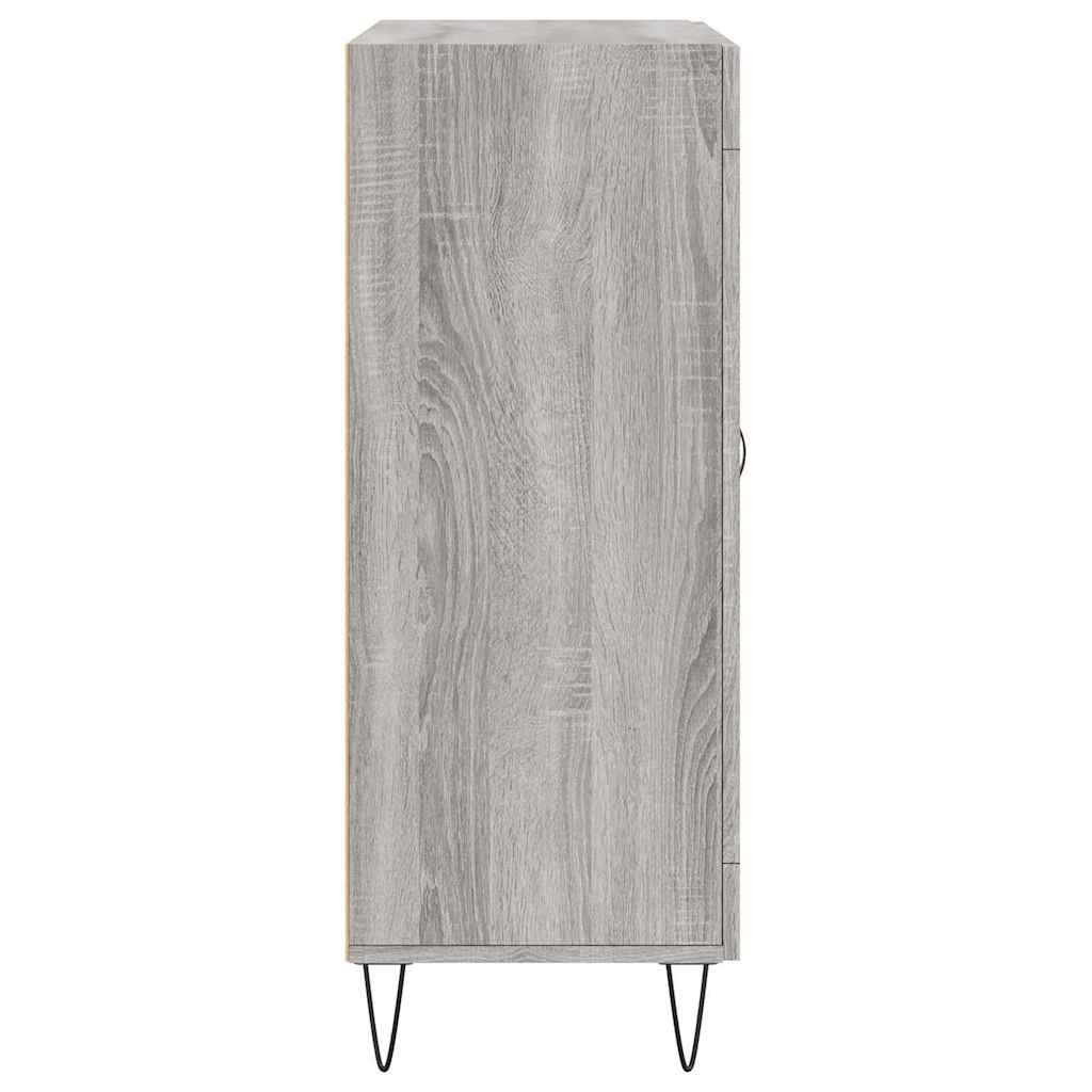 vidaXL Credenza Grigio Sonoma 69,5x34x90 cm in Legno Multistrato