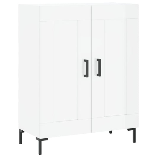 Credenza 69,5x34x90 cm in Legno Multistrato Bianco Lucido 830198