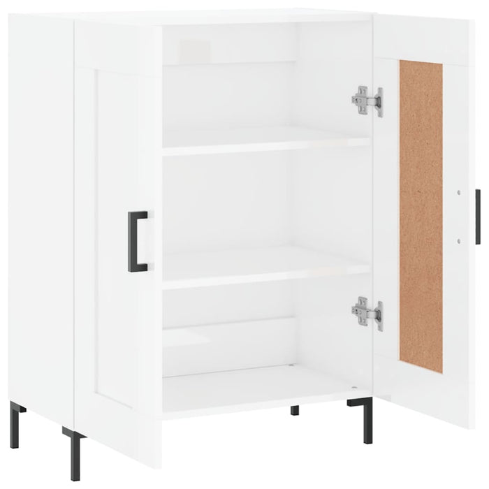 Credenza 69,5x34x90 cm in Legno Multistrato Bianco Lucido 830198