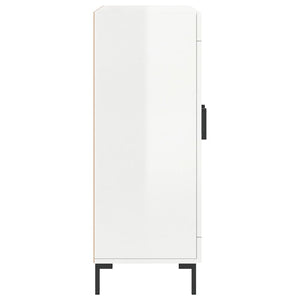 Credenza 69,5x34x90 cm in Legno Multistrato Bianco Lucido 830198