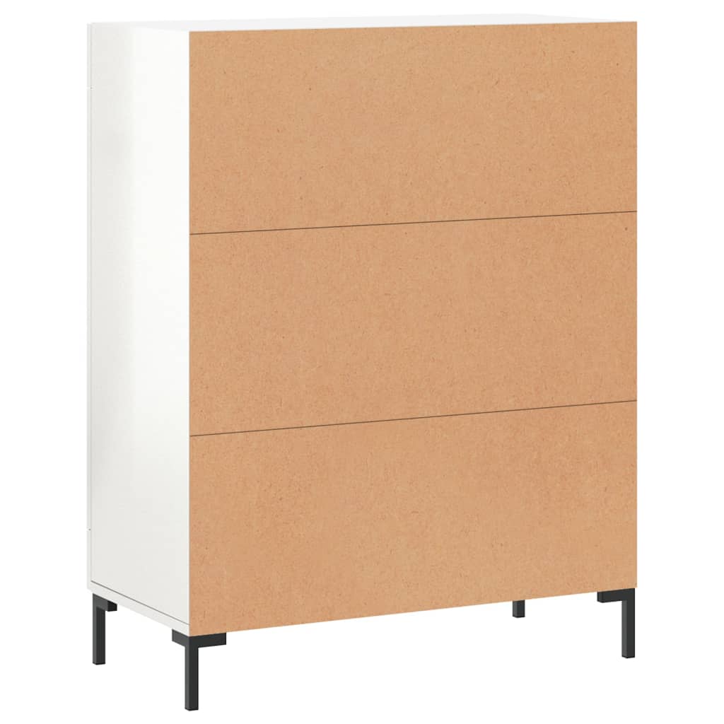 Credenza 69,5x34x90 cm in Legno Multistrato Bianco Lucido 830198
