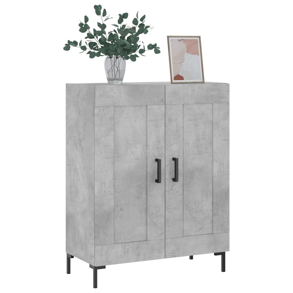 Credenza-Buffet-Armadio da cucina Grigio Cemento 69,5x34x90 cm in Legno Multistrato 764259