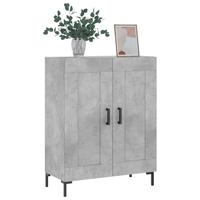 Credenza-Buffet-Armadio da cucina Grigio Cemento 69,5x34x90 cm in Legno Multistrato 764259