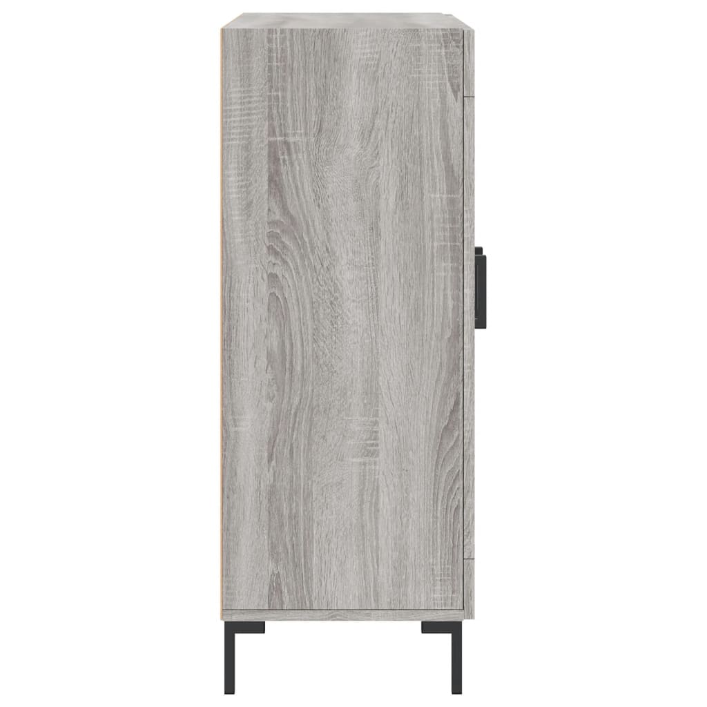 Credenza cassettiera mobile contenitore organizer cucina soggiorno salotto sonoma 695 x 34 x 90 cm legno ingegnerizzato grigio 02_0036438