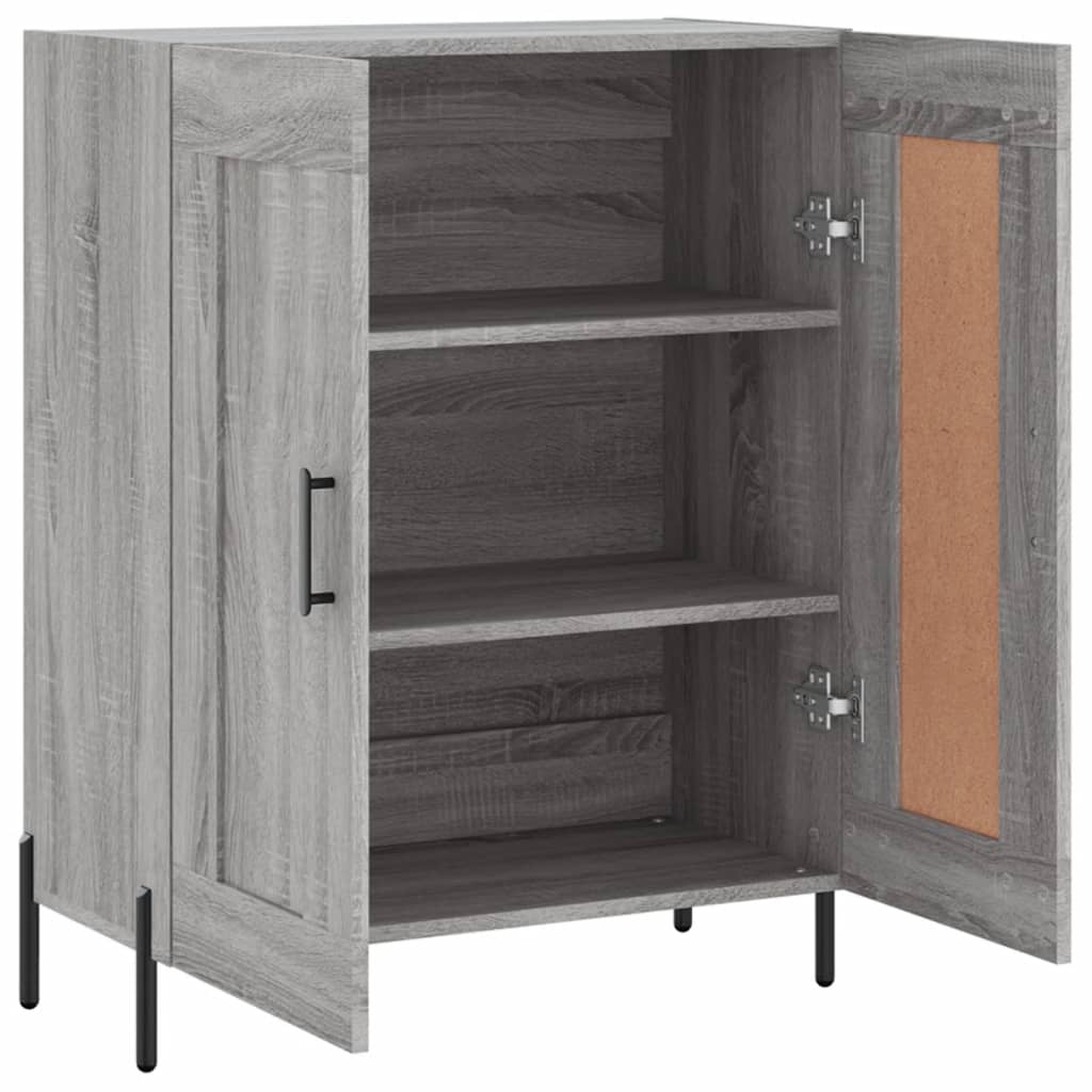 vidaXL Credenza Grigio Sonoma 69,5x34x90 cm in Legno Multistrato