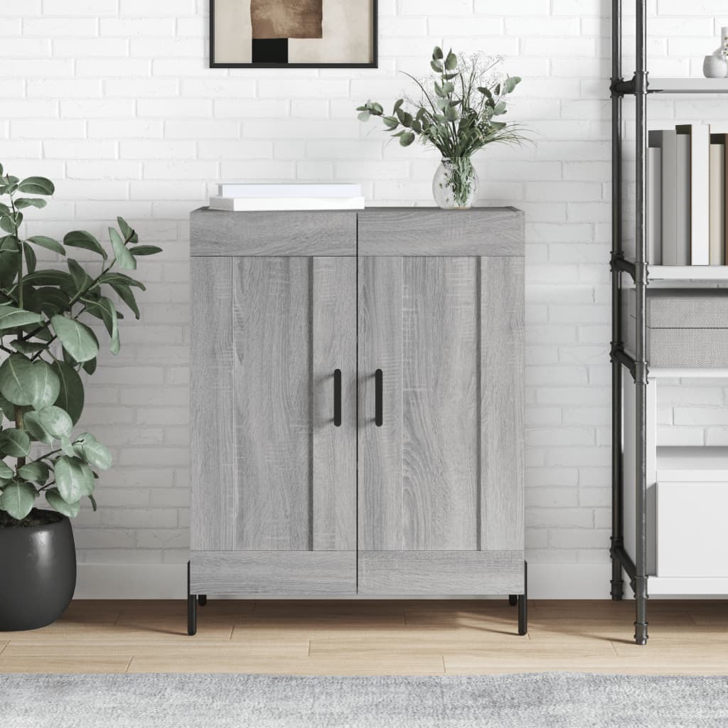 vidaXL Credenza Grigio Sonoma 69,5x34x90 cm in Legno Multistrato