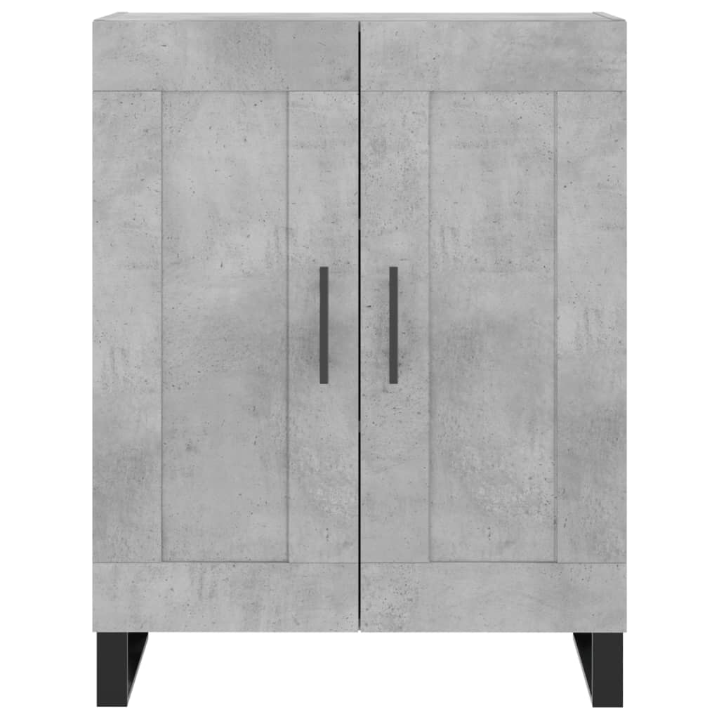 Credenza Grigio Cemento 69,5x34x90 cm in Legno Multistrato 830224