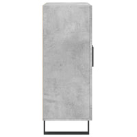 Credenza Grigio Cemento 69,5x34x90 cm in Legno Multistrato 830224