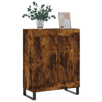 vidaXL Credenza Rovere Fumo 69,5x34x90 cm in Legno Multistrato