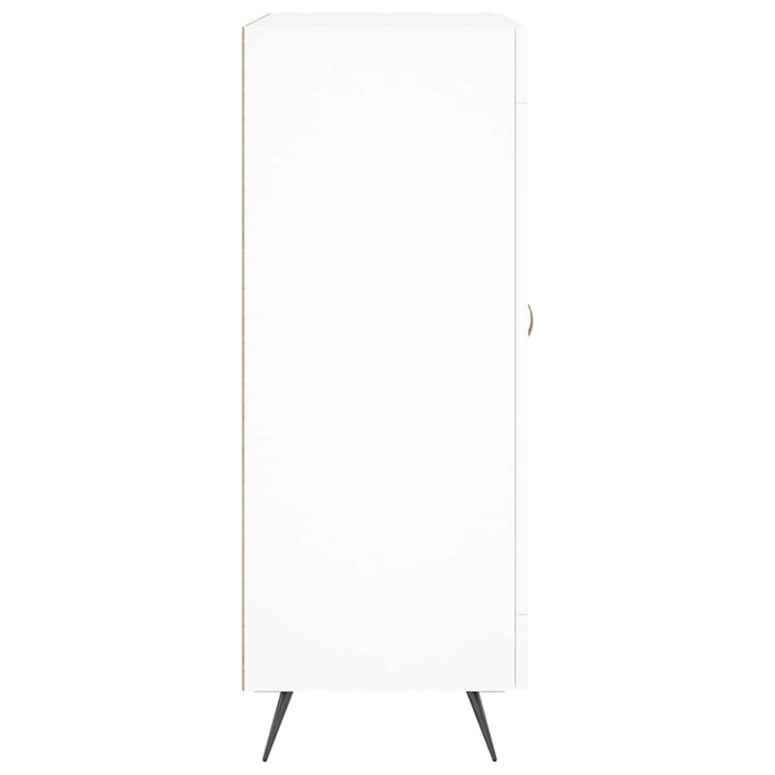 Credenza-Buffet-Armadio da cucina Bianca 69,5x34x90 cm in Legno Multistrato 504162