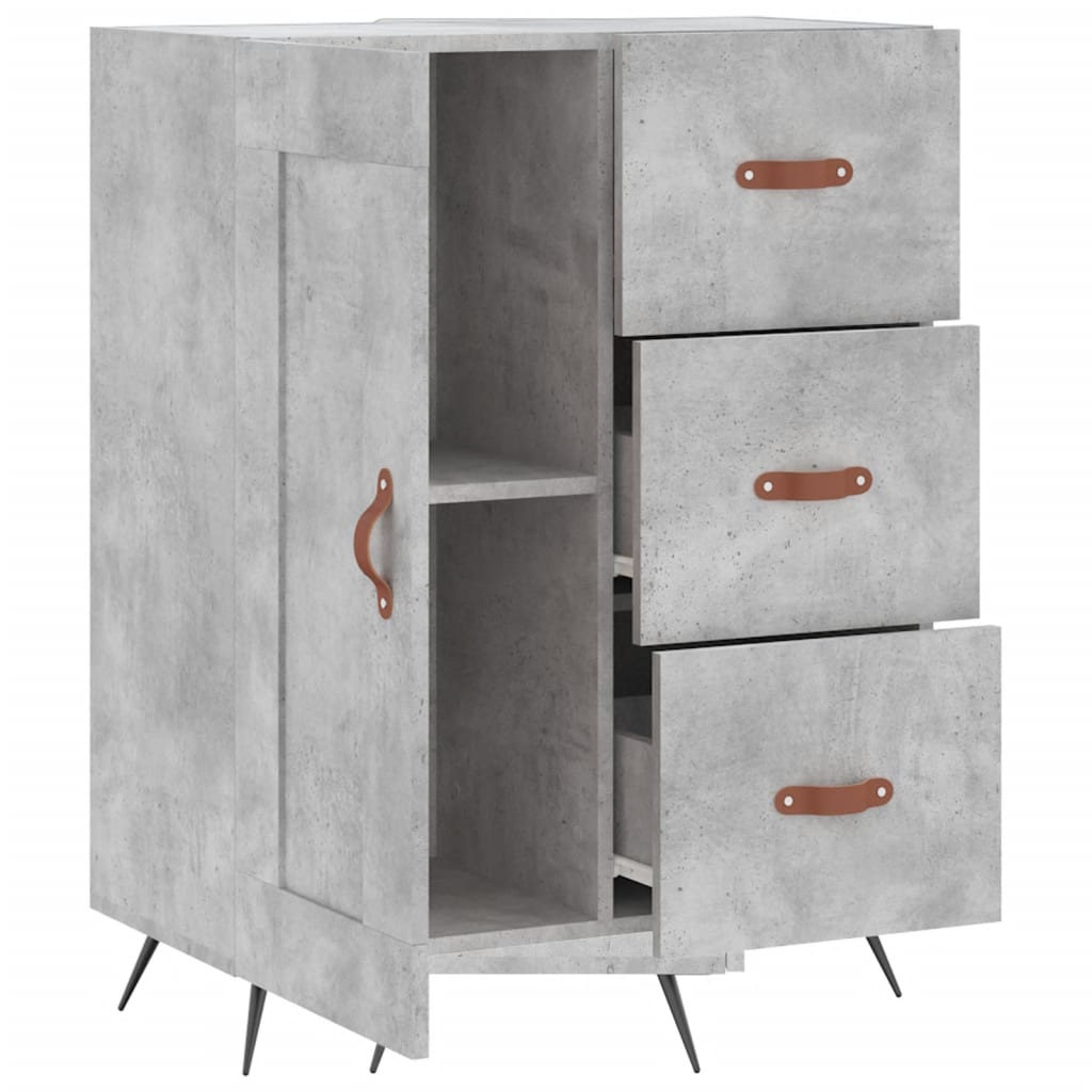 Credenza Grigio Cemento 69,5x34x90 cm in Legno Multistrato 830232