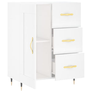 Credenza-Buffet-Armadio da cucina Bianca 69,5x34x90 cm in Legno Multistrato 162729