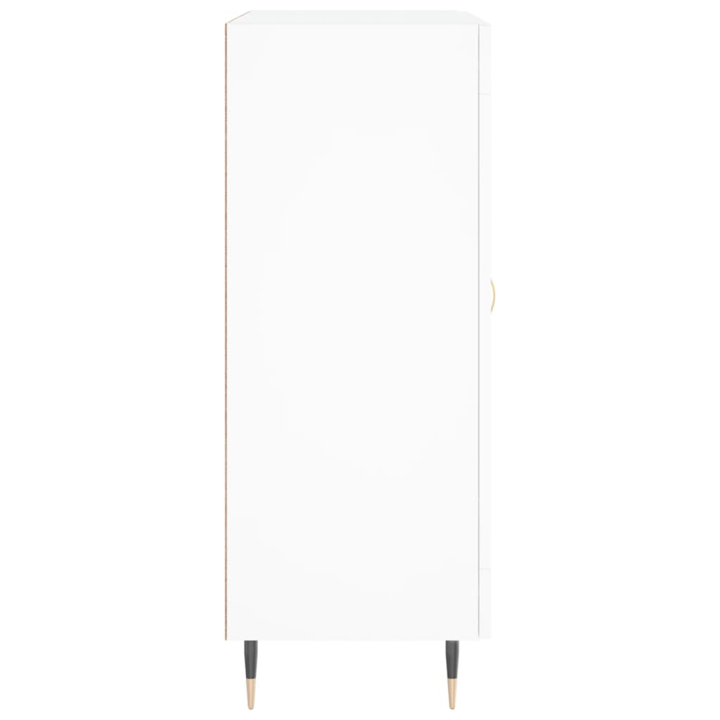 Credenza-Buffet-Armadio da cucina Bianca 69,5x34x90 cm in Legno Multistrato 162729