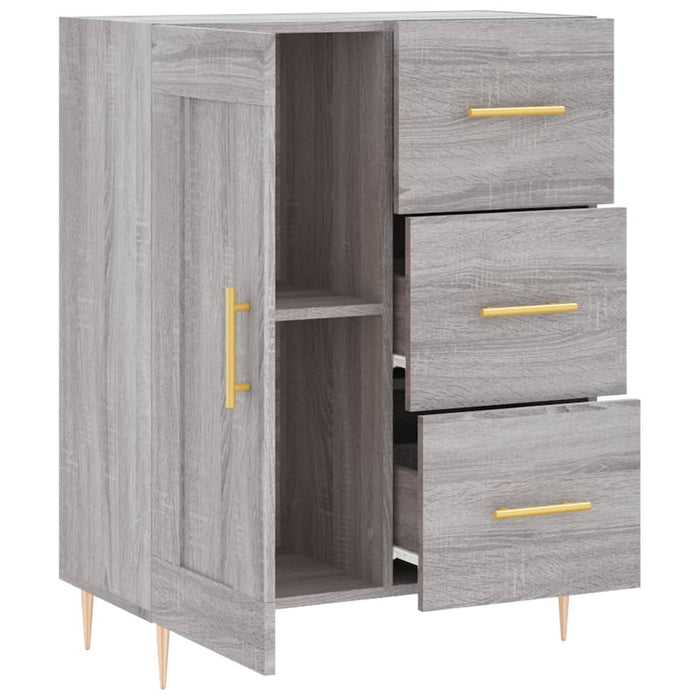 Credenza Grigio Sonoma 69,5x34x90 cm in Legno Multistrato 830250