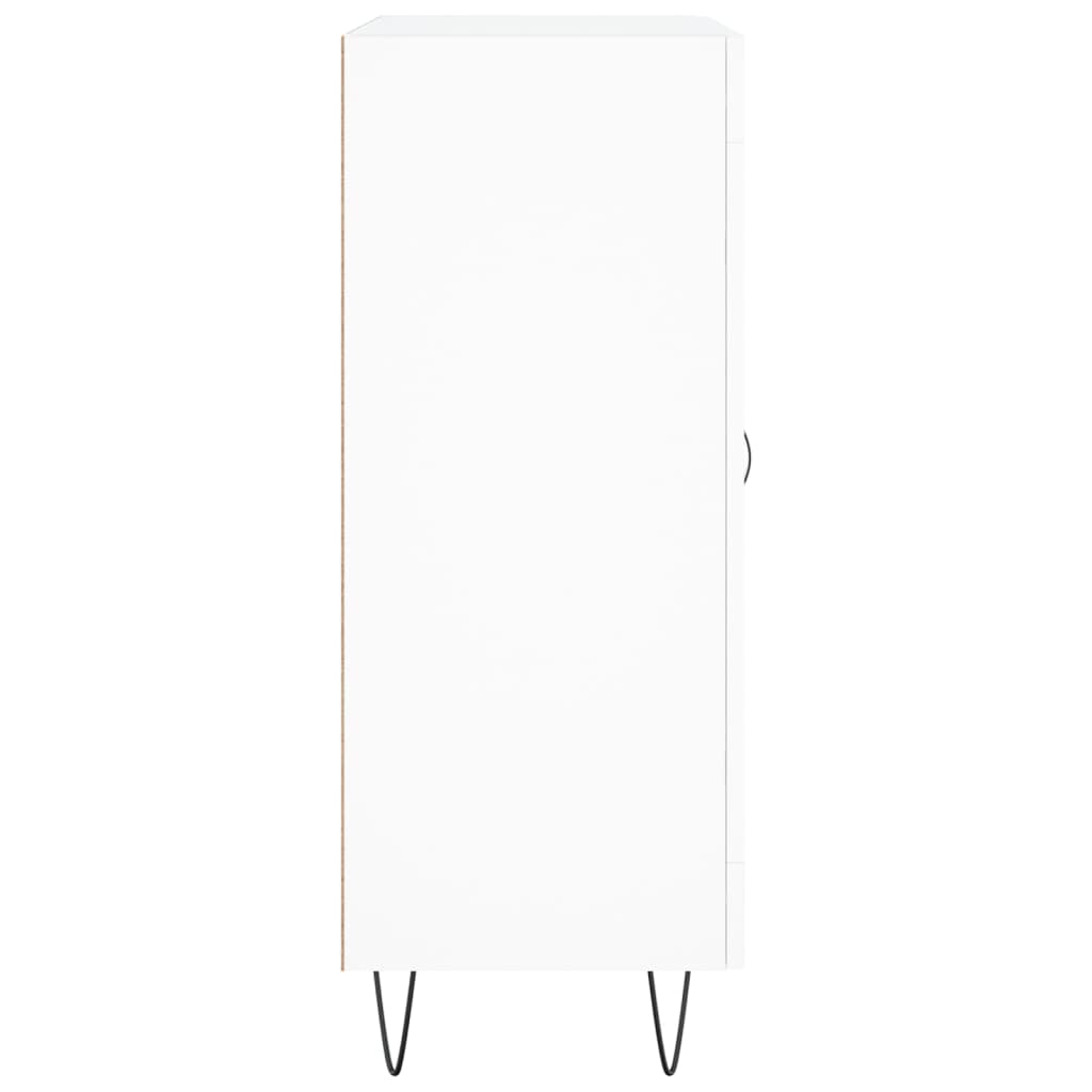 Credenza-Buffet-Armadio da cucina Bianca 69,5x34x90 cm in Legno Multistrato 335414