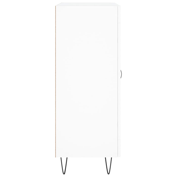Credenza-Buffet-Armadio da cucina Bianca 69,5x34x90 cm in Legno Multistrato 335414