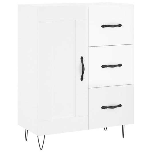 Credenza 69,5x34x90 cm in Legno Multistrato Bianco Lucido 830254