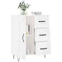 Credenza 69,5x34x90 cm in Legno Multistrato Bianco Lucido 830254