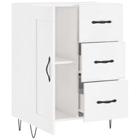 Credenza 69,5x34x90 cm in Legno Multistrato Bianco Lucido 830254