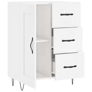 Credenza 69,5x34x90 cm in Legno Multistrato Bianco Lucido 830254