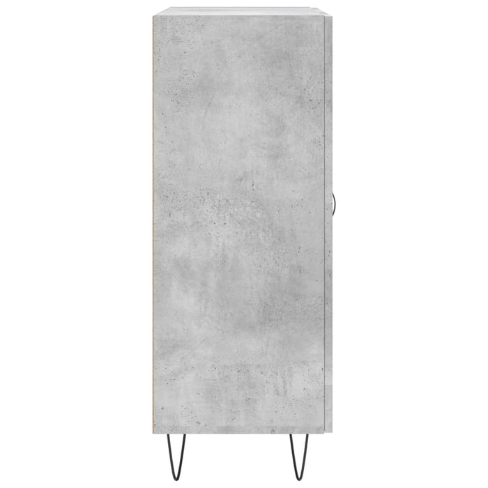 Credenza Grigio Cemento 69,5x34x90 cm in Legno Multistrato 830256
