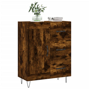 vidaXL Credenza Rovere Fumo 69,5x34x90 cm in Legno Multistrato