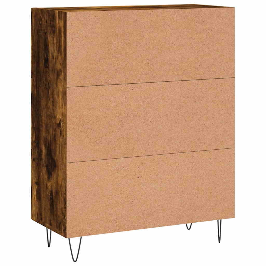 Credenza Rovere Fumo 69,5x34x90 cm in Legno Multistrato 830257