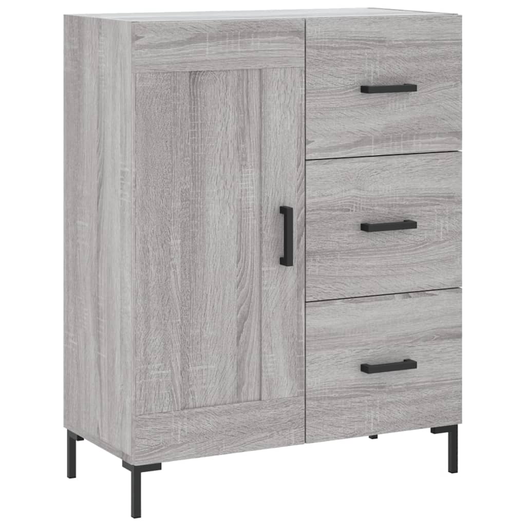 vidaXL Credenza Grigio Sonoma 69,5x34x90 cm in Legno Multistrato