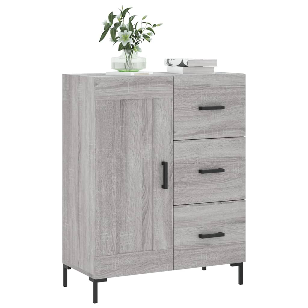 vidaXL Credenza Grigio Sonoma 69,5x34x90 cm in Legno Multistrato