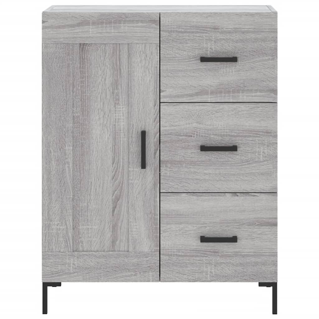 vidaXL Credenza Grigio Sonoma 69,5x34x90 cm in Legno Multistrato