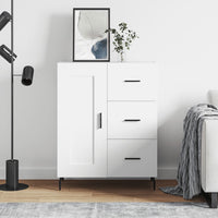 Credenza Bianca 69,5x34x90 cm in Legno Multistrato 830276