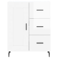 Credenza 69,5x34x90 cm in Legno Multistrato Bianco Lucido 830278