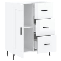 Credenza-Buffet-Armadio da cucina 69,5x34x90 cm in Legno Multistrato Bianco Lucido 860553