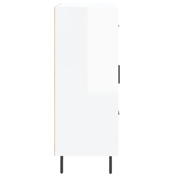 Credenza 69,5x34x90 cm in Legno Multistrato Bianco Lucido 830278