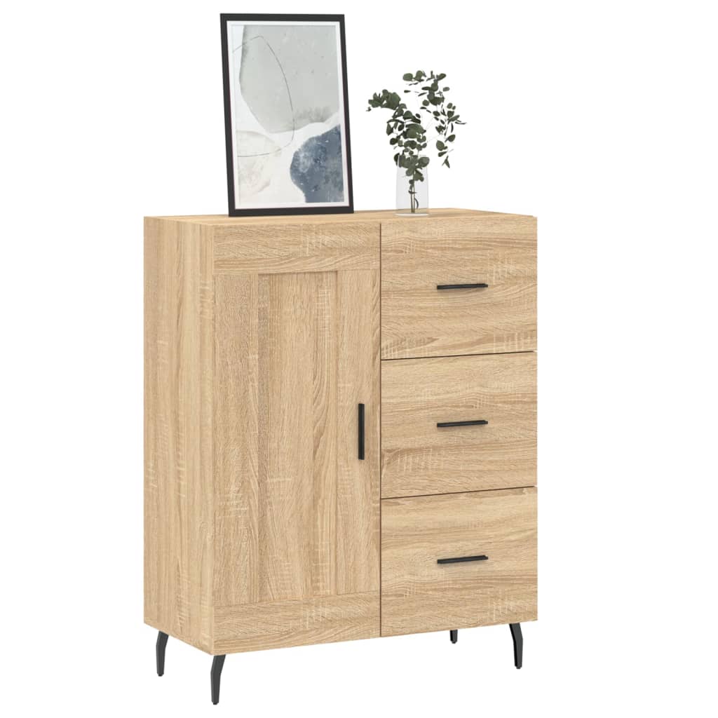 vidaXL Credenza Rovere Sonoma 69,5x34x90 cm in Legno Multistrato