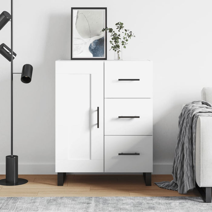 vidaXL Credenza Bianca 69,5x34x90 cm in Legno Multistrato