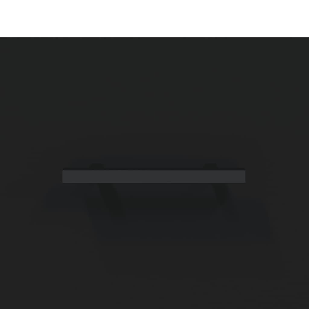 Credenza Nera 69,5x34x90 cm in Legno Multistrato 830285