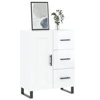 Credenza 69,5x34x90 cm in Legno Multistrato Bianco Lucido 830286