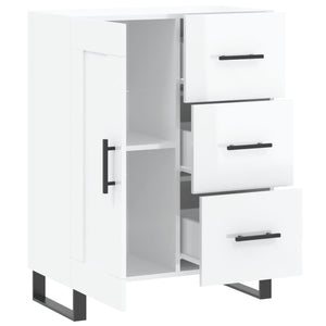 Credenza 69,5x34x90 cm in Legno Multistrato Bianco Lucido 830286