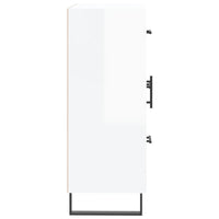 Credenza 69,5x34x90 cm in Legno Multistrato Bianco Lucido 830286