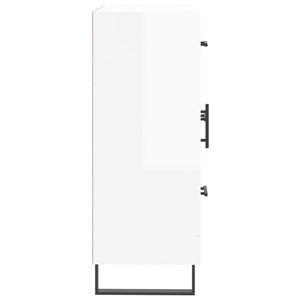 Credenza 69,5x34x90 cm in Legno Multistrato Bianco Lucido 830286