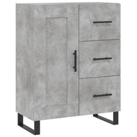 vidaXL Credenza Grigio Cemento 69,5x34x90 cm in Legno Multistrato