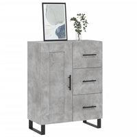 vidaXL Credenza Grigio Cemento 69,5x34x90 cm in Legno Multistrato