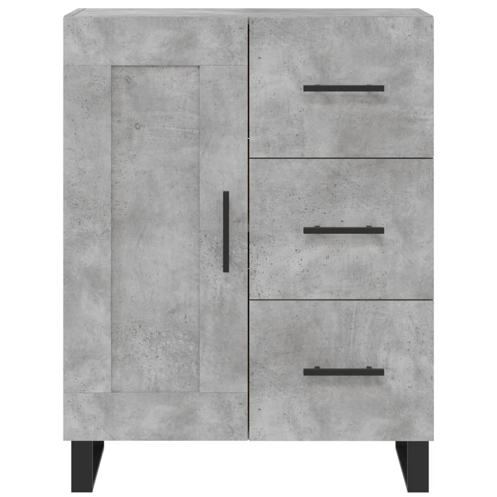 vidaXL Credenza Grigio Cemento 69,5x34x90 cm in Legno Multistrato