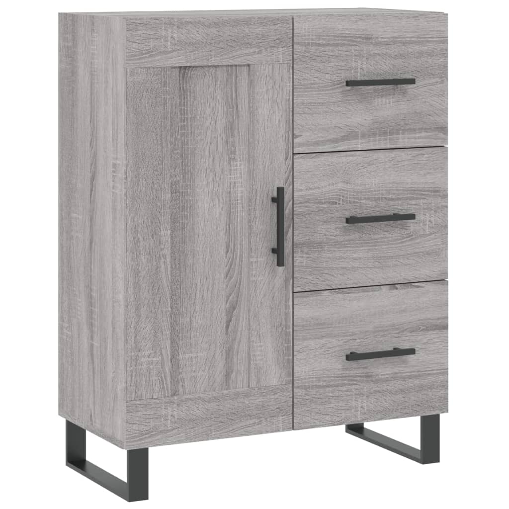 vidaXL Credenza Grigio Sonoma 69,5x34x90 cm in Legno Multistrato